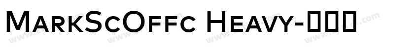 MarkScOffc Heavy字体转换